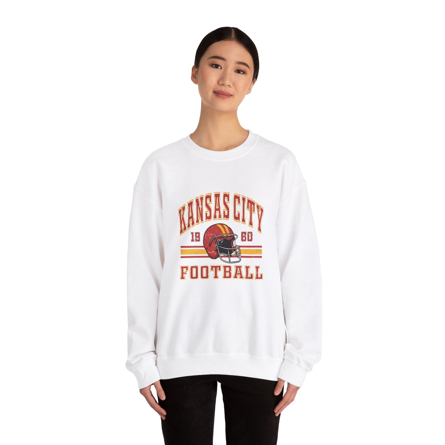 Vintage Style Kansas City Football Sweatshirt and Hoodie, Kansas City Football Sweatshirt, Unisex  Kansas City SWEATSHIRT