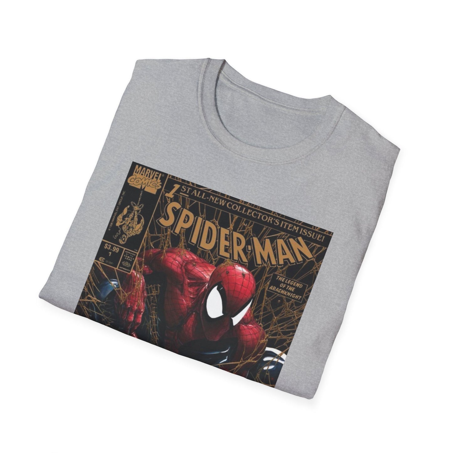 Vintage Spiderman #1 Gold variant, Spiderman t-shirt vintage, McFarlane t-shirt