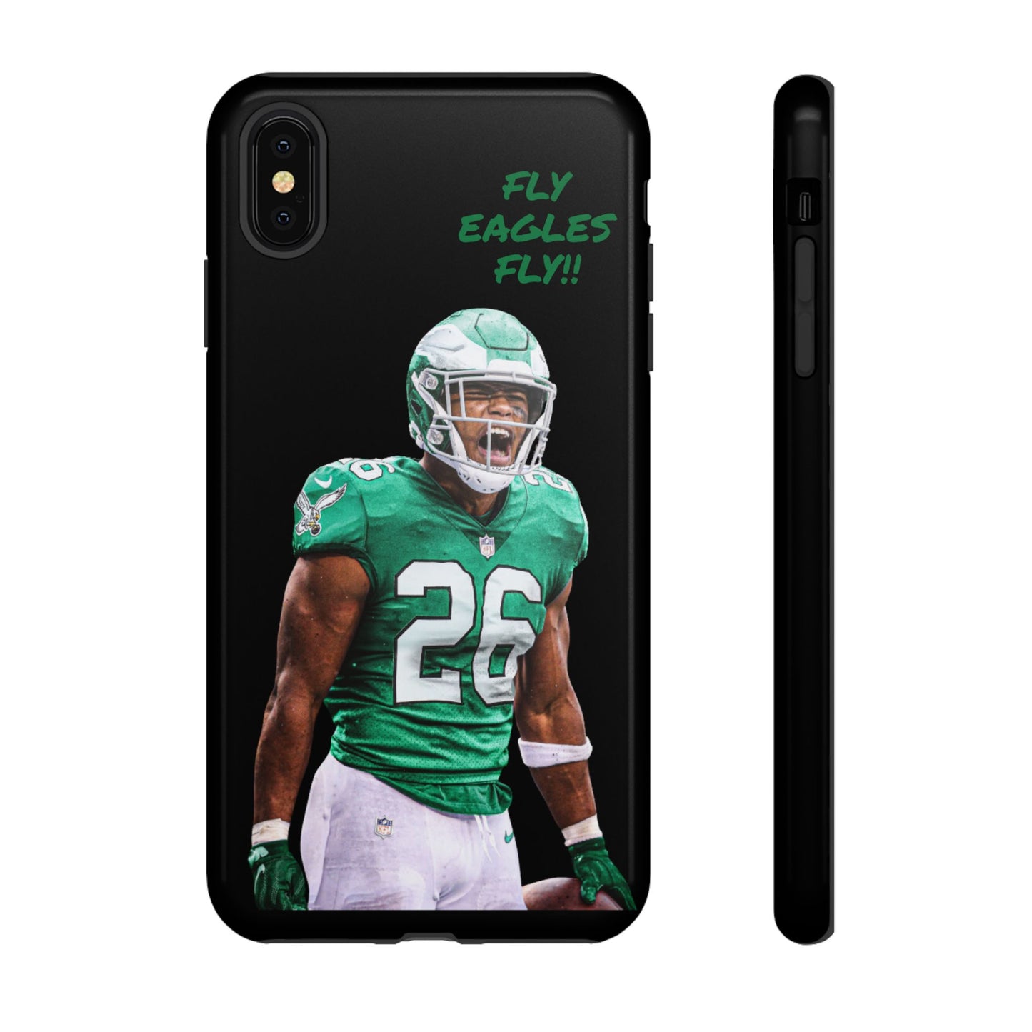 Philadelphia Eagles Saquon Barkley # 26 cell Phone case, iPhone case, nfl cell phone case, Eagles (Black case) Fly Eagles Fly!!