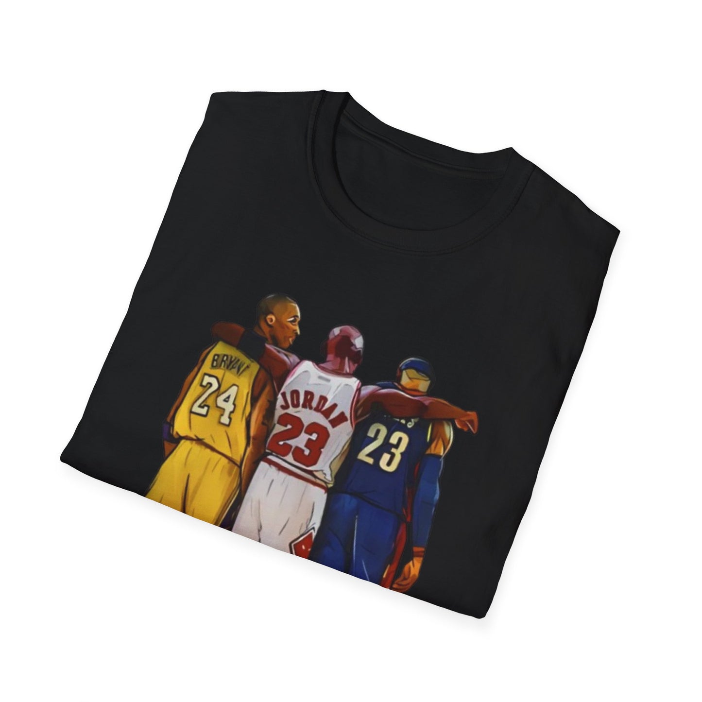 NBA Legends Tribute Tee, Basketball Fan Gift, Sports Graphic Shirt, GOAT Athlete