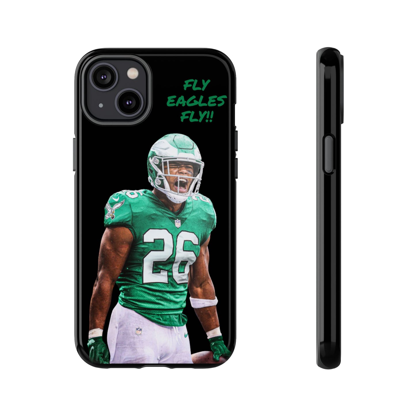 Philadelphia Eagles Saquon Barkley # 26 cell Phone case, iPhone case, nfl cell phone case, Eagles (Black case) Fly Eagles Fly!!