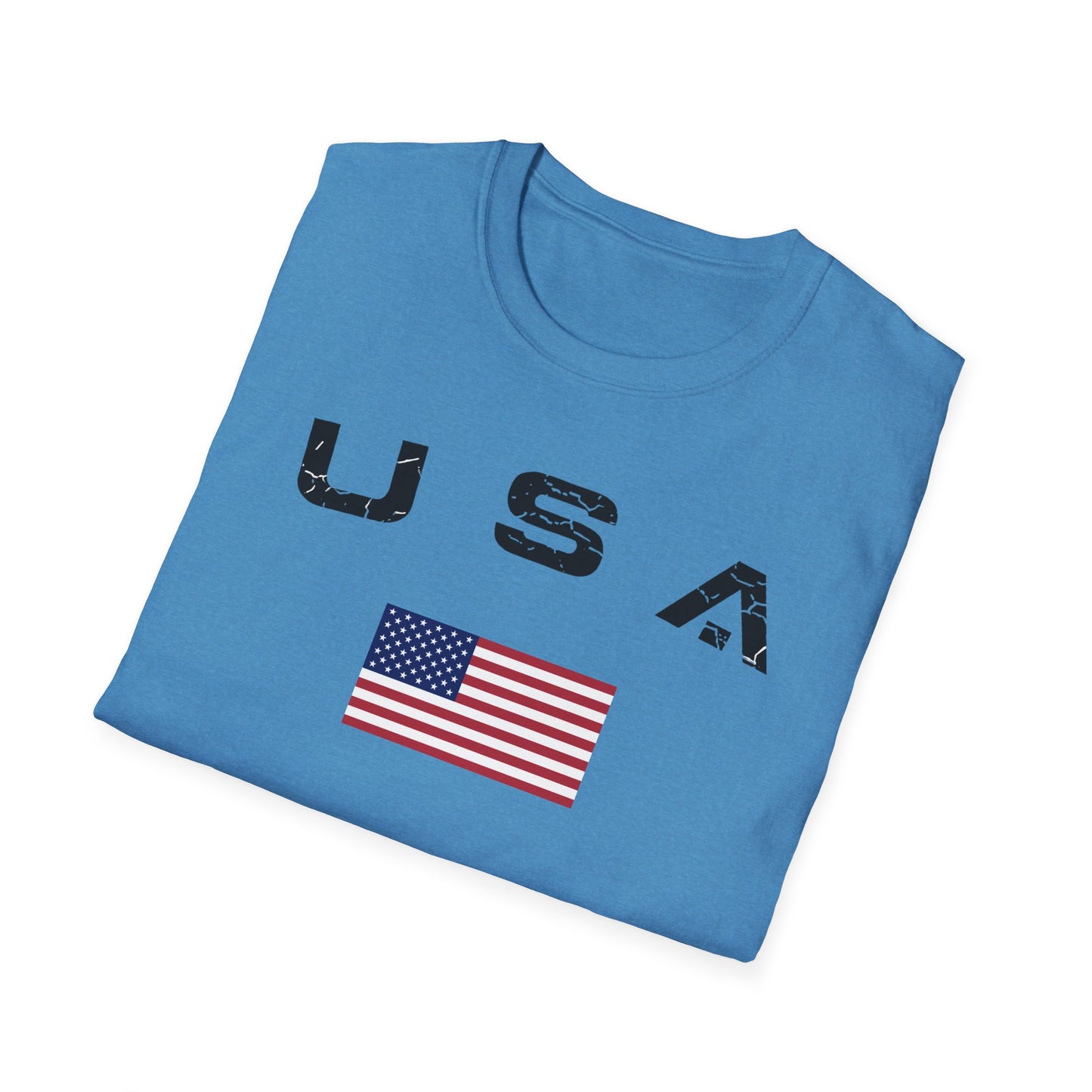 Men's USA Flag T-Shirt American Patriotic Shirt S - 3XL