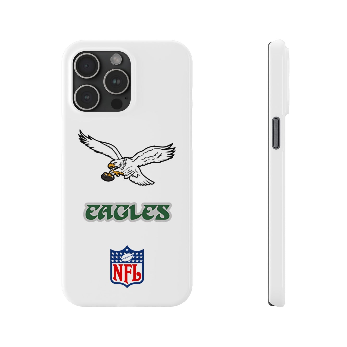 Custom Philadelphia Eagles retro cell phone case Slim Phone Cases in white