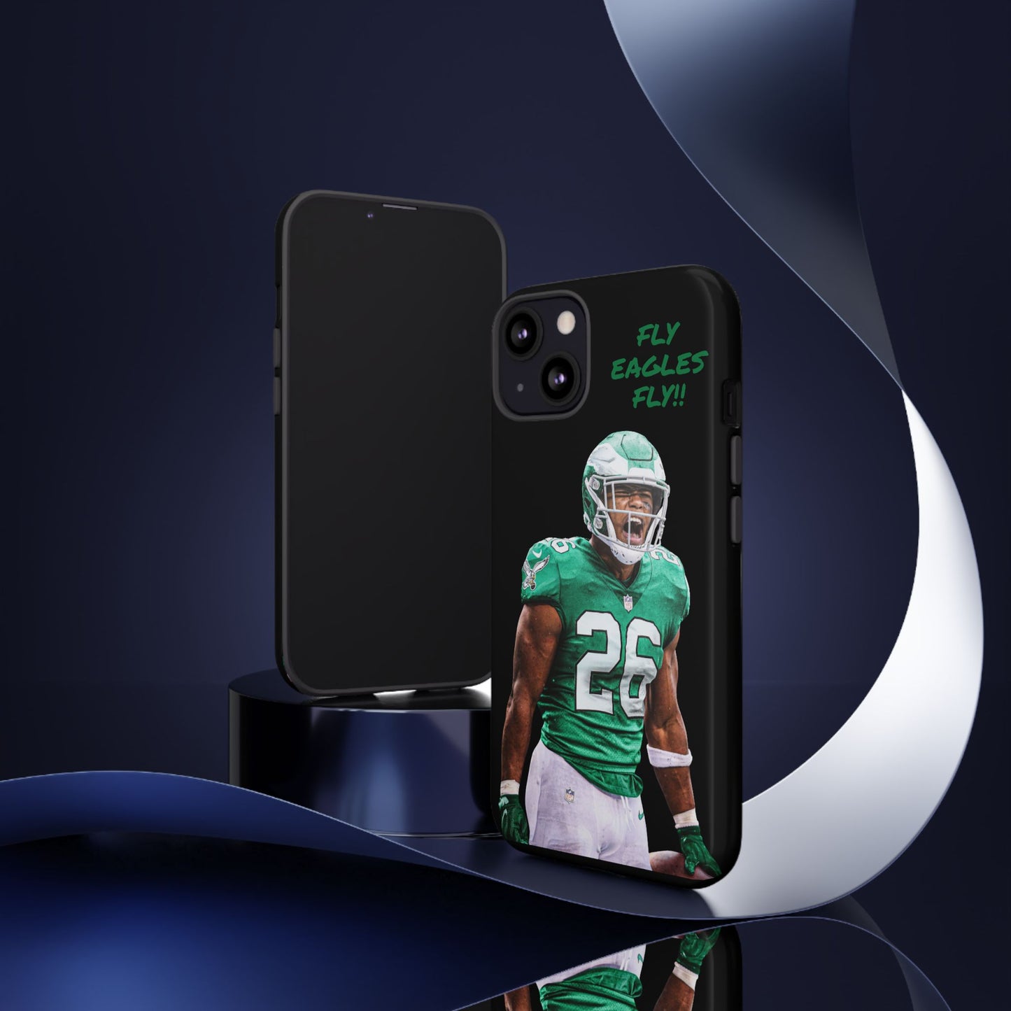 Philadelphia Eagles Saquon Barkley # 26 cell Phone case, iPhone case, nfl cell phone case, Eagles (Black case) Fly Eagles Fly!!