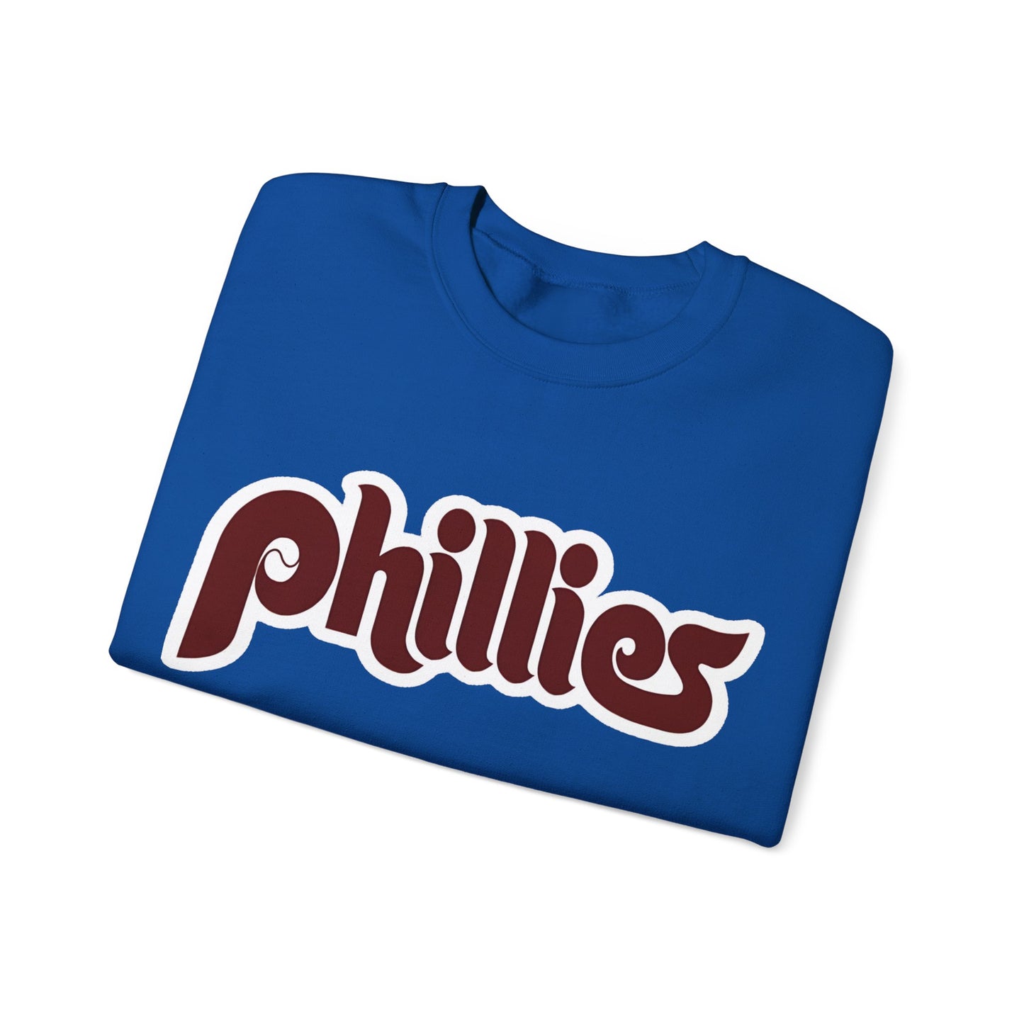 Philadelphia Phillies Retro Style 80's Phillies Logo Crewneck Sweater Sweatshirt