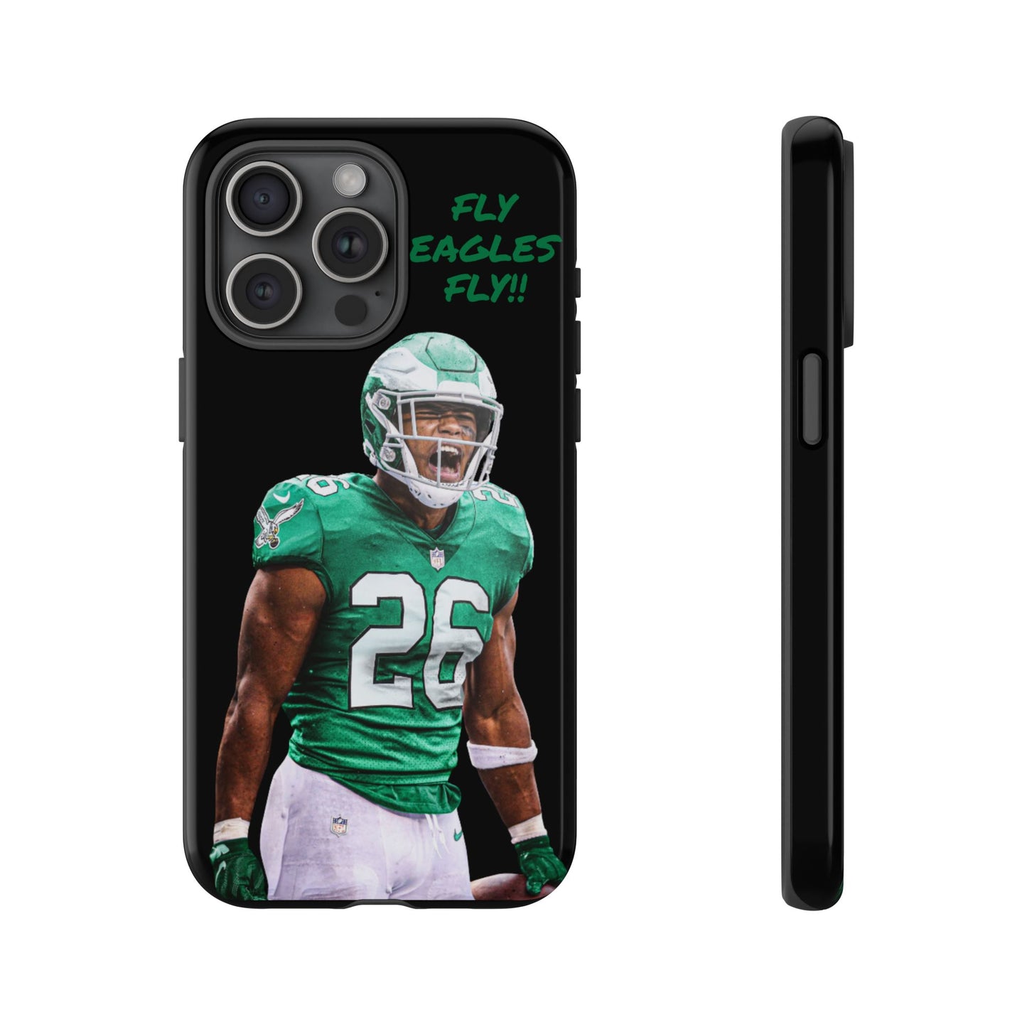 Philadelphia Eagles Saquon Barkley # 26 cell Phone case, iPhone case, nfl cell phone case, Eagles (Black case) Fly Eagles Fly!!