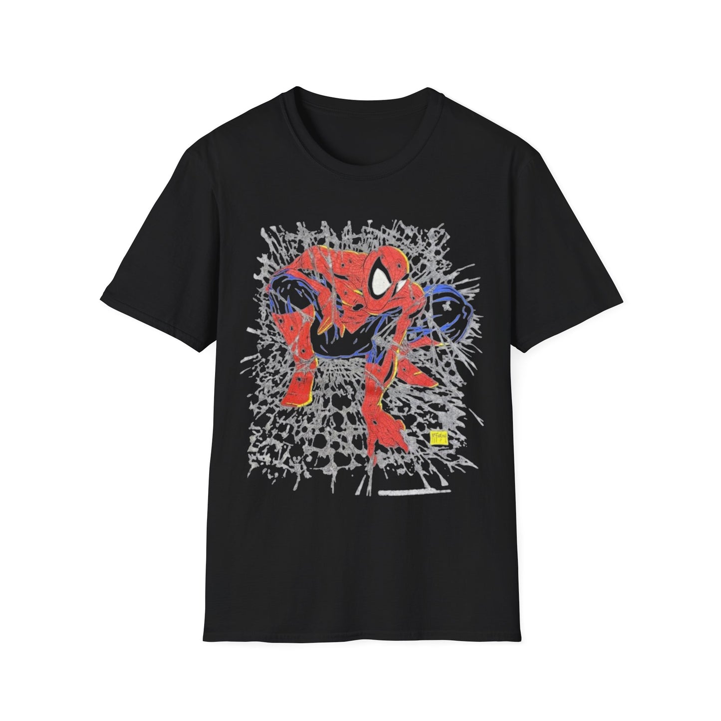 Spiderman and green goblin vintage t- shirt, MARVEL comics spiderman tee