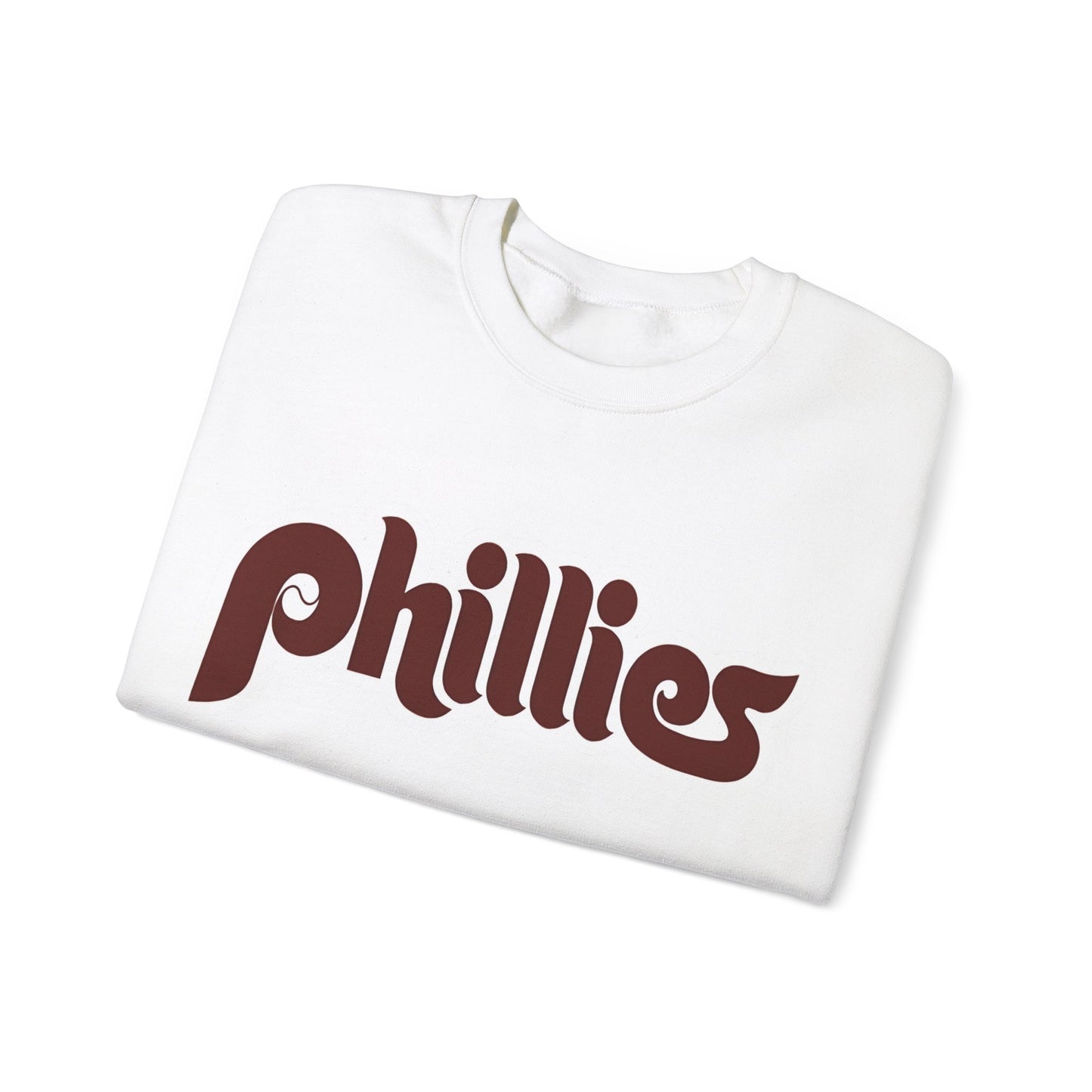 Philadelphia Phillies Retro Style 80's Phillies Logo Crewneck Sweater Sweatshirt