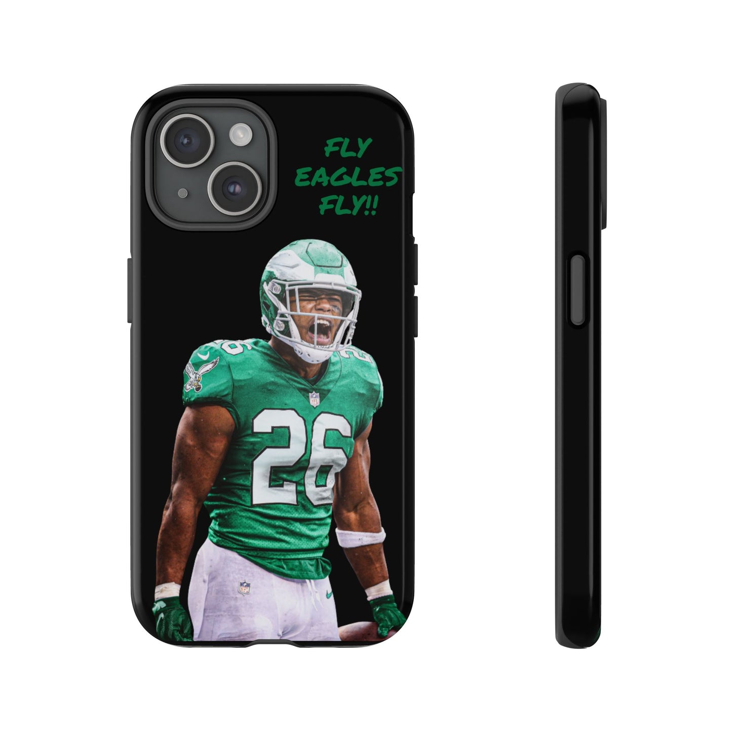 Philadelphia Eagles Saquon Barkley # 26 cell Phone case, iPhone case, nfl cell phone case, Eagles (Black case) Fly Eagles Fly!!