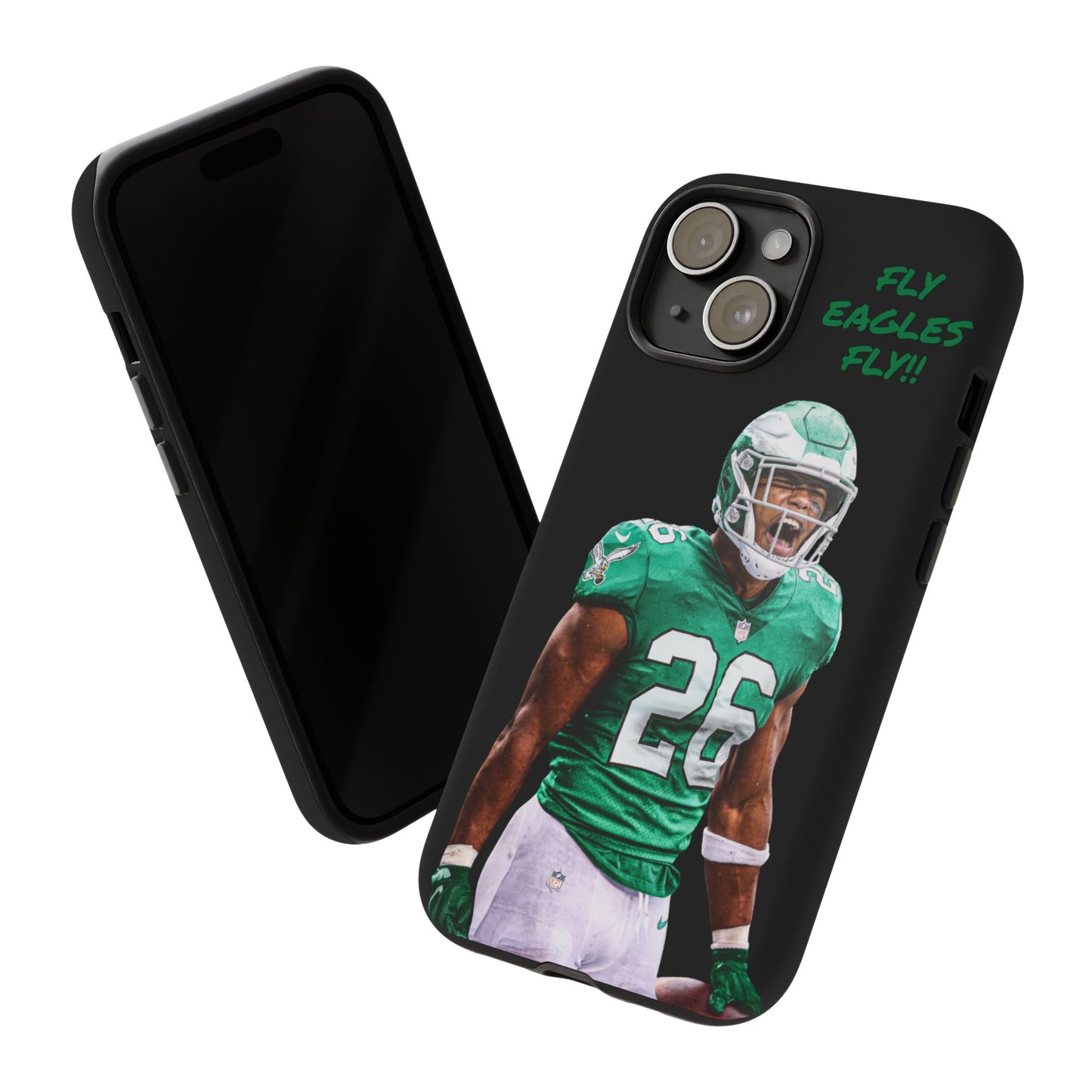 Philadelphia Eagles Saquon Barkley # 26 cell Phone case, iPhone case, nfl cell phone case, Eagles (Black case) Fly Eagles Fly!!