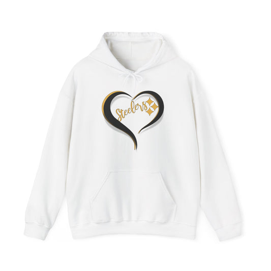 Pullover Hoodie Sweatshirt Heart Design