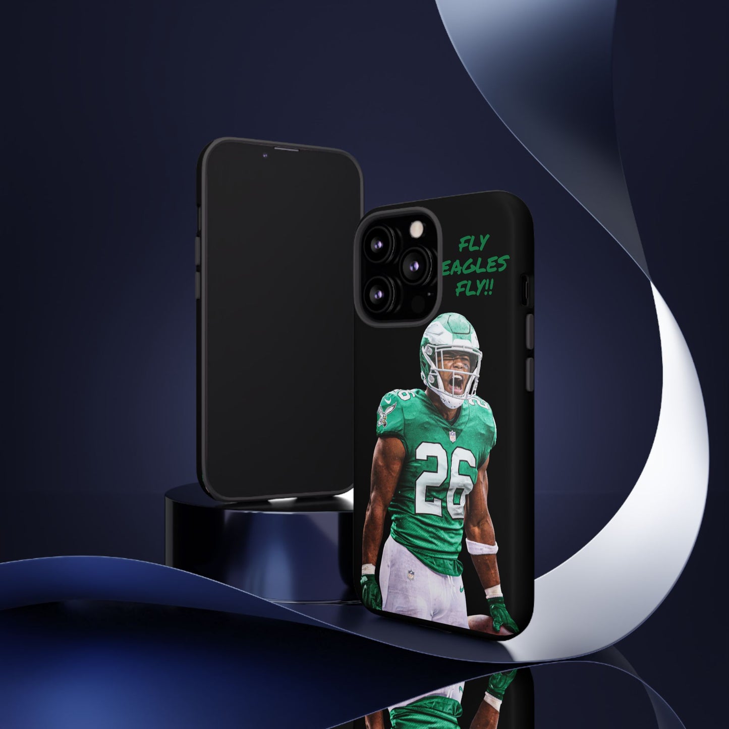 Philadelphia Eagles Saquon Barkley # 26 cell Phone case, iPhone case, nfl cell phone case, Eagles (Black case) Fly Eagles Fly!!