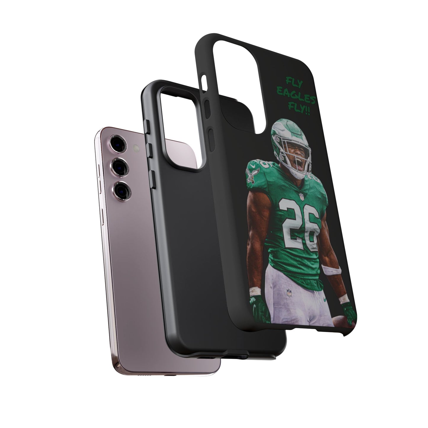 Philadelphia Eagles Saquon Barkley # 26 cell Phone case, iPhone case, nfl cell phone case, Eagles (Black case) Fly Eagles Fly!!