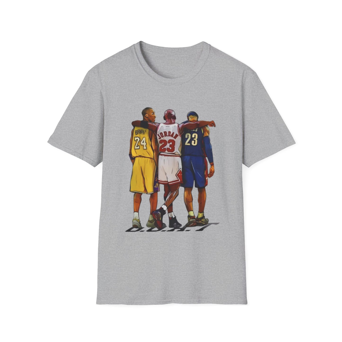 NBA Legends Tribute Tee, Basketball Fan Gift, Sports Graphic Shirt, GOAT Athlete