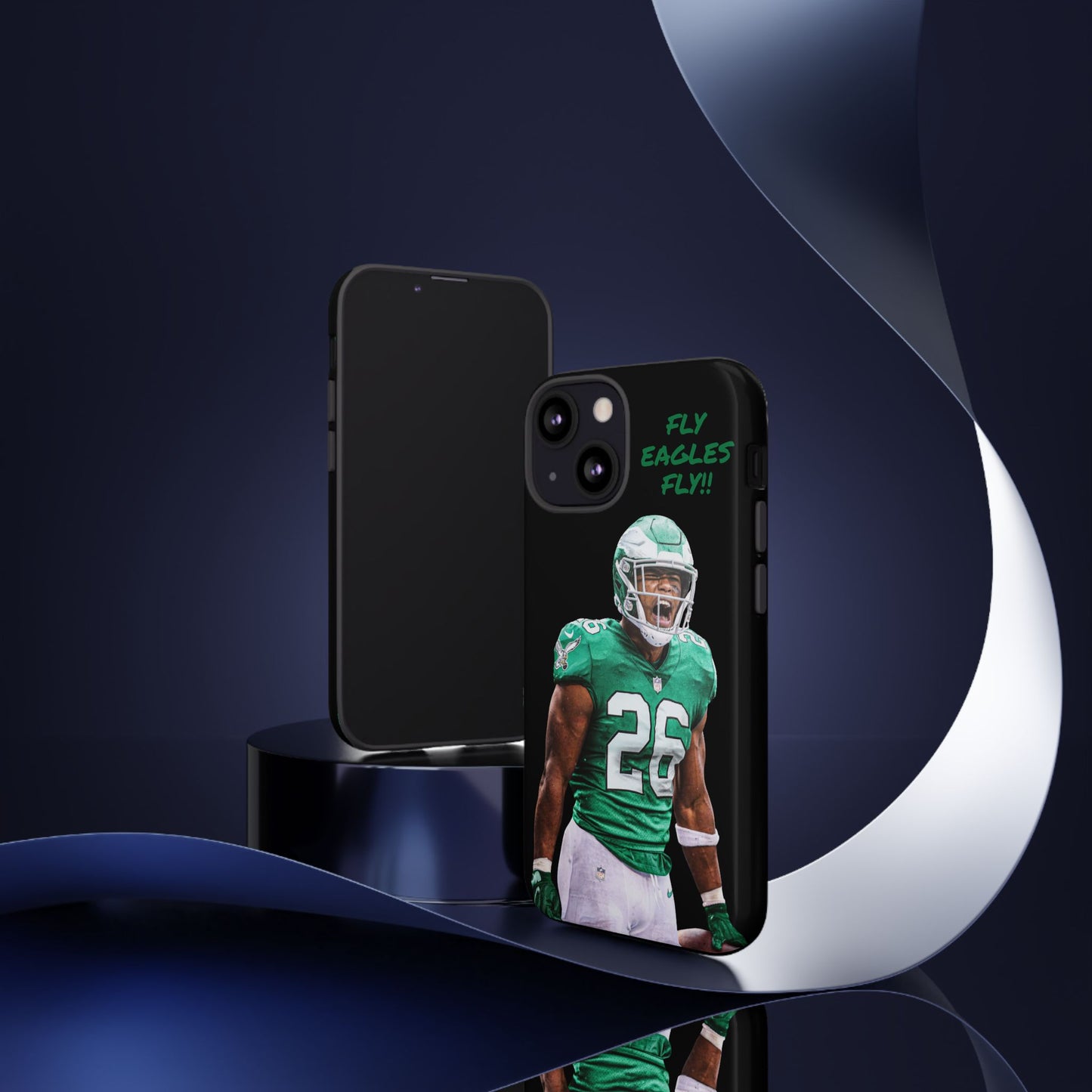 Philadelphia Eagles Saquon Barkley # 26 cell Phone case, iPhone case, nfl cell phone case, Eagles (Black case) Fly Eagles Fly!!