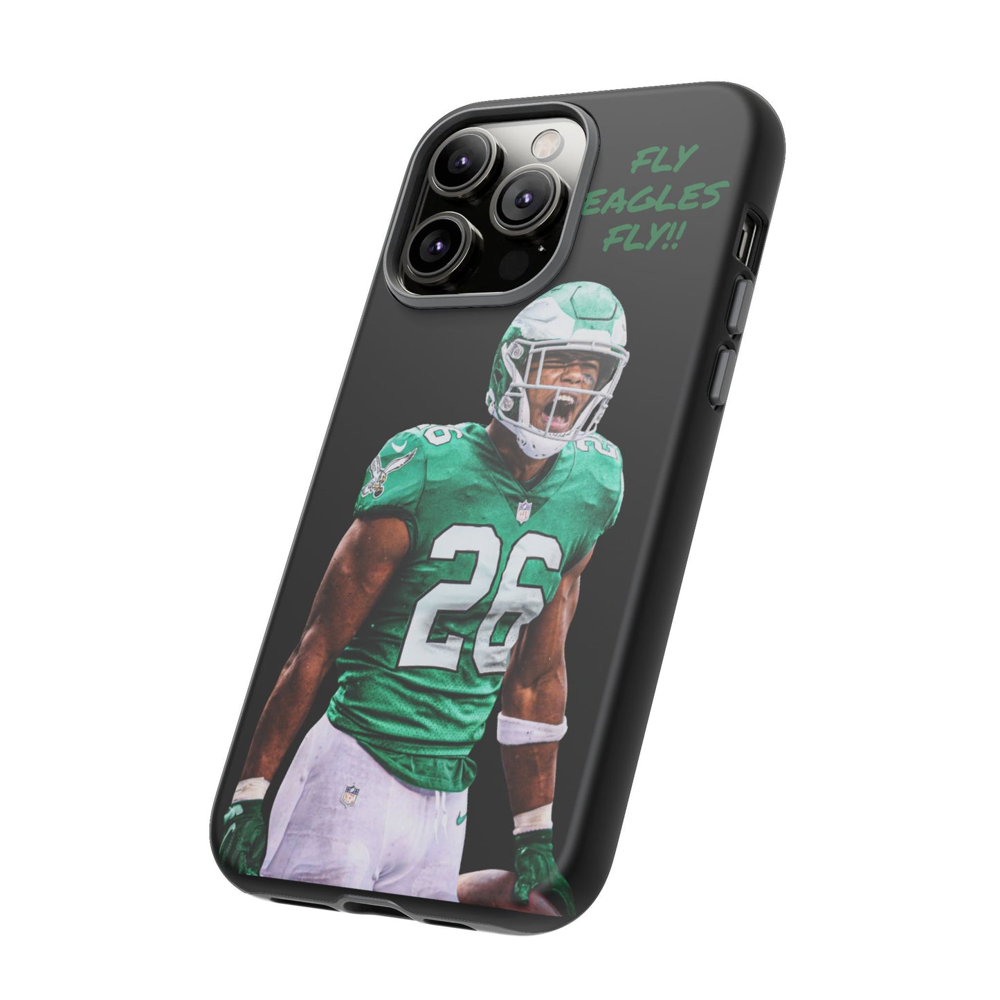 Philadelphia Eagles Saquon Barkley # 26 cell Phone case, iPhone case, nfl cell phone case, Eagles (Black case) Fly Eagles Fly!!