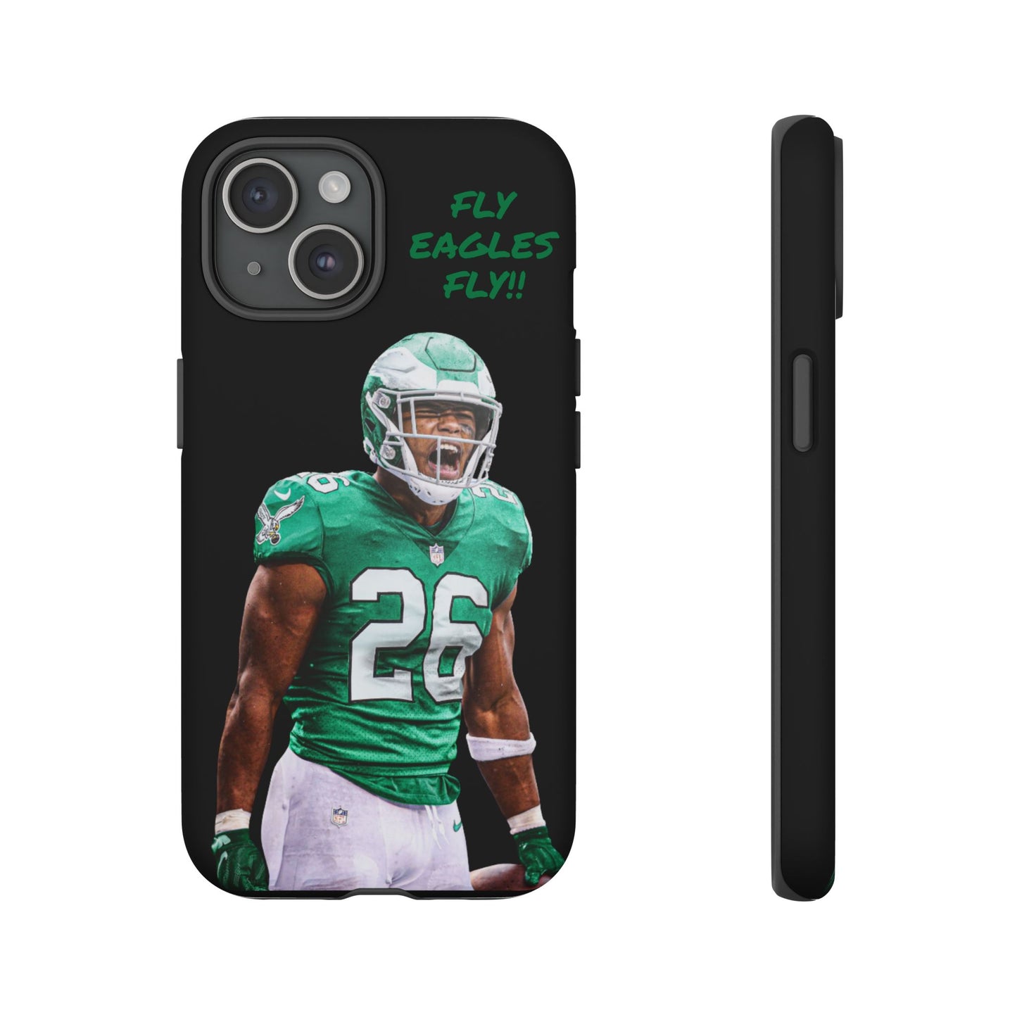 Philadelphia Eagles Saquon Barkley # 26 cell Phone case, iPhone case, nfl cell phone case, Eagles (Black case) Fly Eagles Fly!!