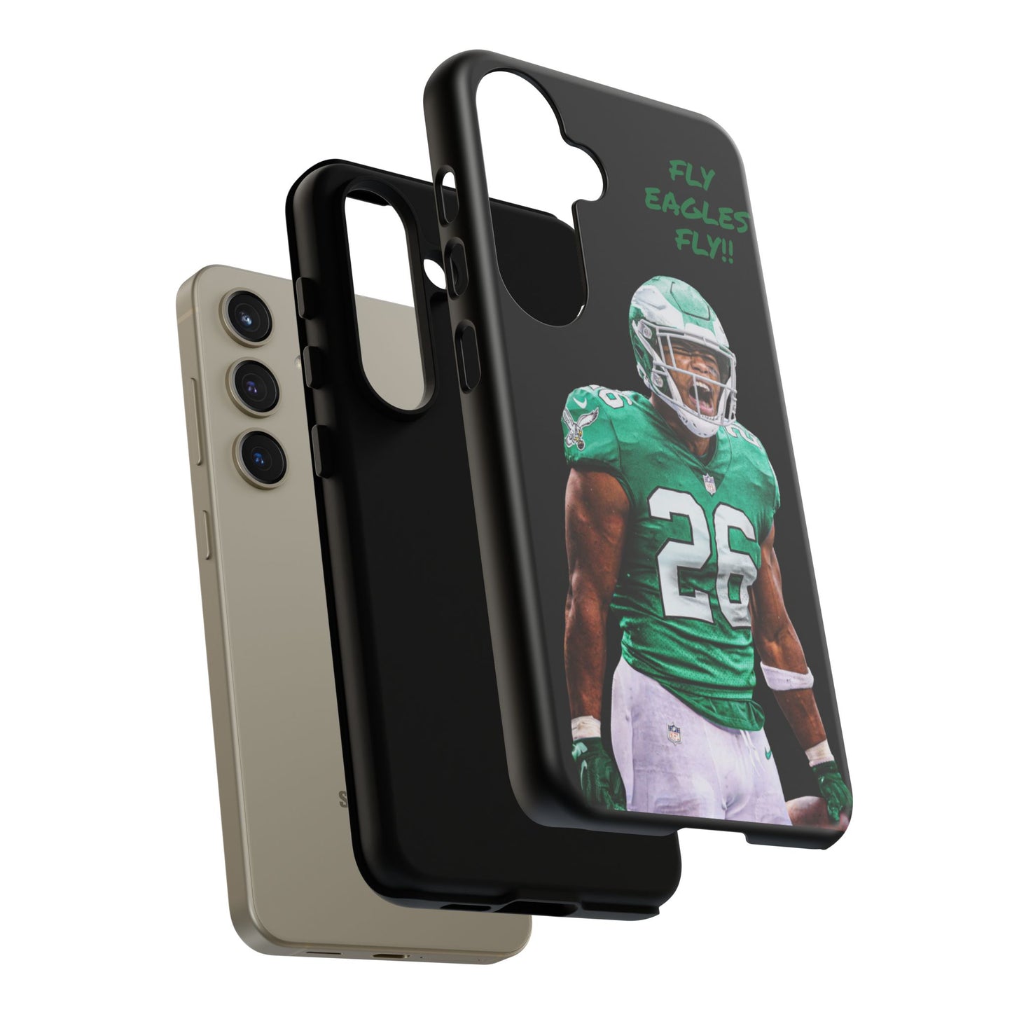 Philadelphia Eagles Saquon Barkley # 26 cell Phone case, iPhone case, nfl cell phone case, Eagles (Black case) Fly Eagles Fly!!