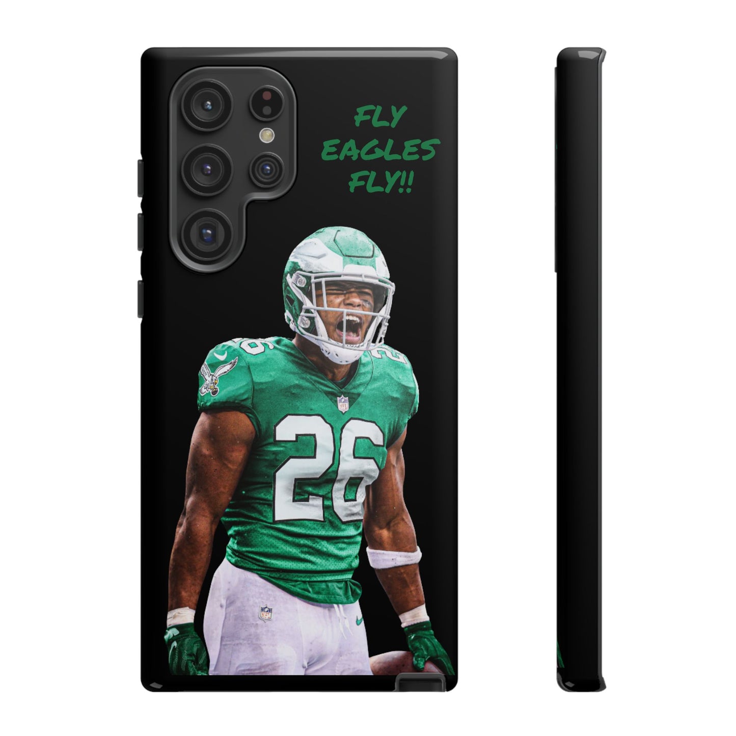 Philadelphia Eagles Saquon Barkley # 26 cell Phone case, iPhone case, nfl cell phone case, Eagles (Black case) Fly Eagles Fly!!