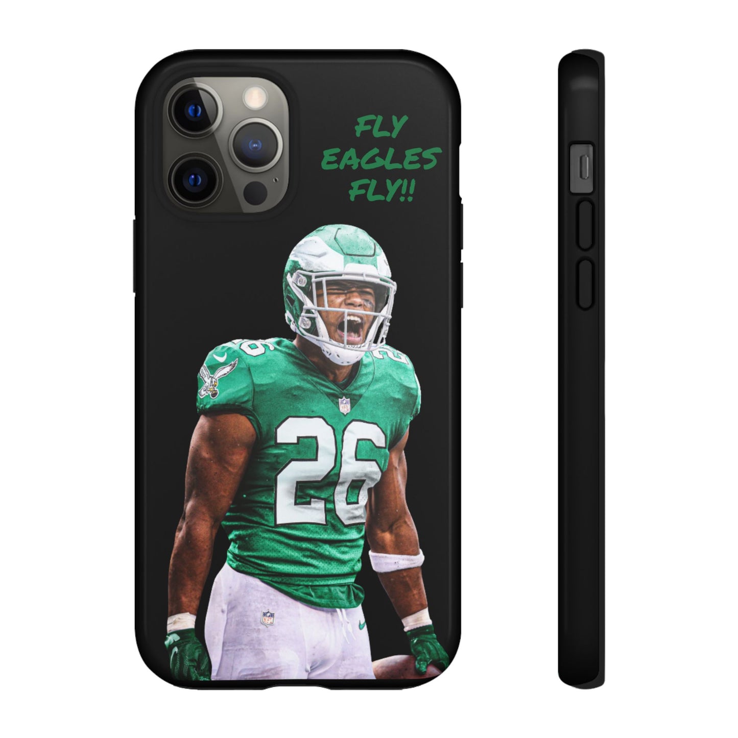 Philadelphia Eagles Saquon Barkley # 26 cell Phone case, iPhone case, nfl cell phone case, Eagles (Black case) Fly Eagles Fly!!