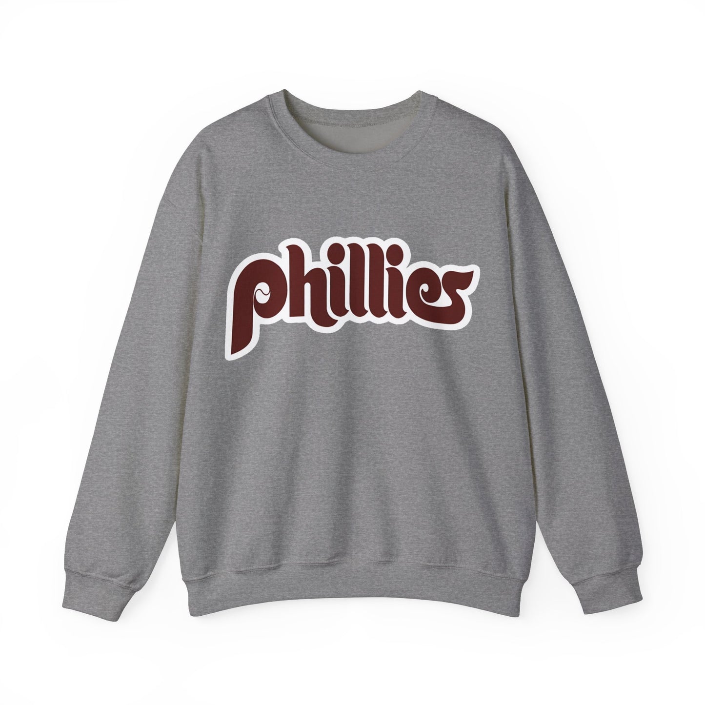 Philadelphia Phillies Retro Style 80's Phillies Logo Crewneck Sweater Sweatshirt