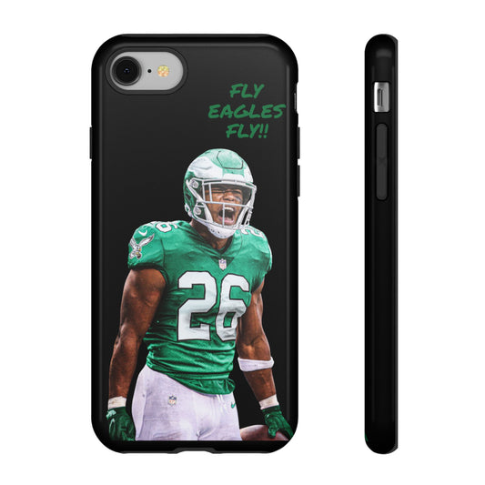 Philadelphia Eagles Saquon Barkley # 26 cell Phone case, iPhone case, nfl cell phone case, Eagles (Black case) Fly Eagles Fly!!