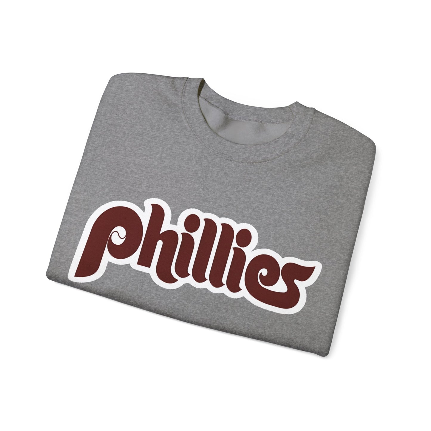 Philadelphia Phillies Retro Style 80's Phillies Logo Crewneck Sweater Sweatshirt