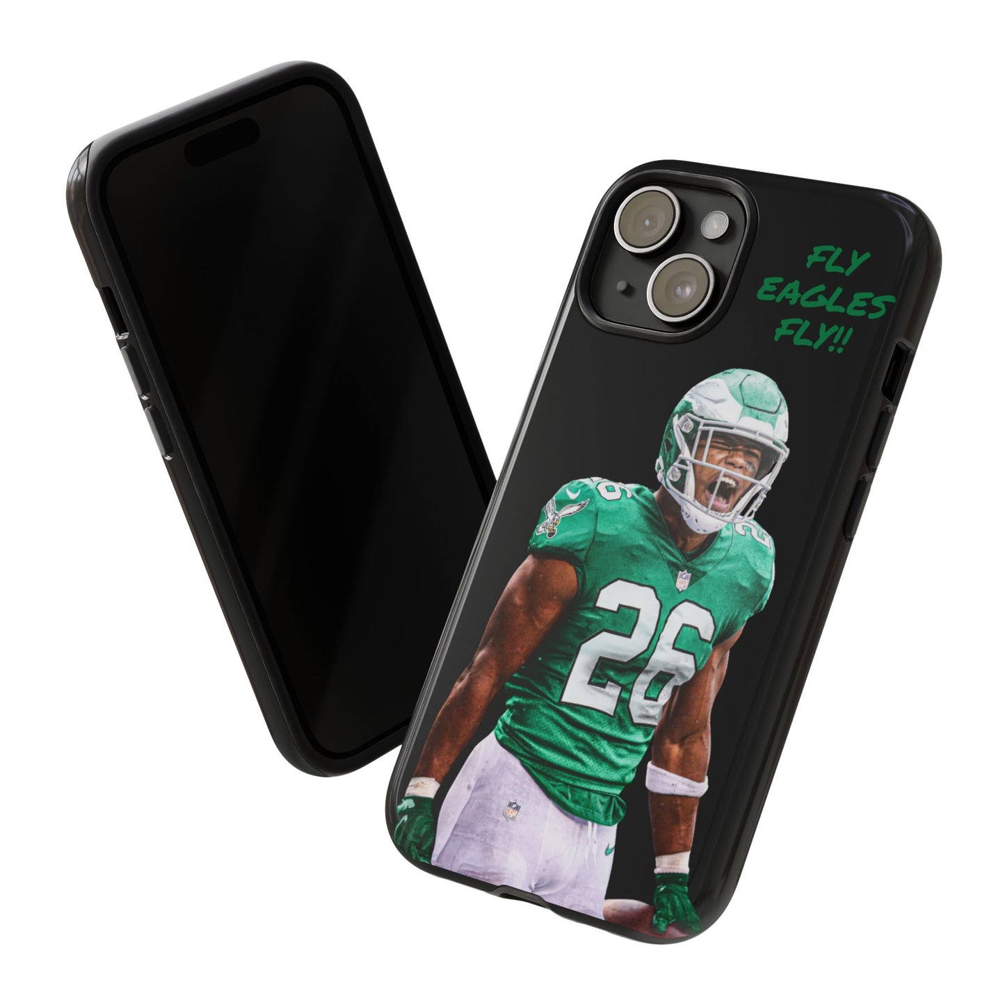 Philadelphia Eagles Saquon Barkley # 26 cell Phone case, iPhone case, nfl cell phone case, Eagles (Black case) Fly Eagles Fly!!