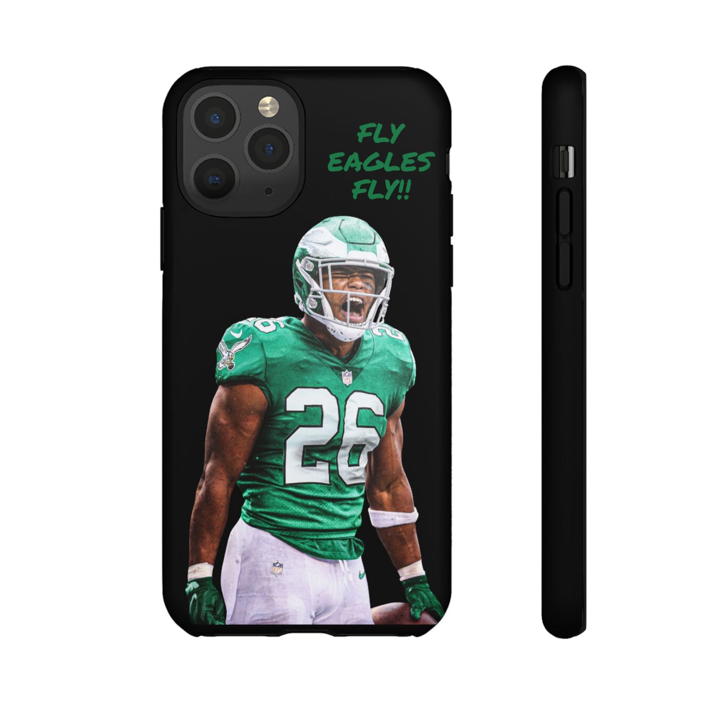 Philadelphia Eagles Saquon Barkley # 26 cell Phone case, iPhone case, nfl cell phone case, Eagles (Black case) Fly Eagles Fly!!