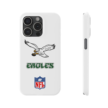 Custom Philadelphia Eagles retro cell phone case Slim Phone Cases in white
