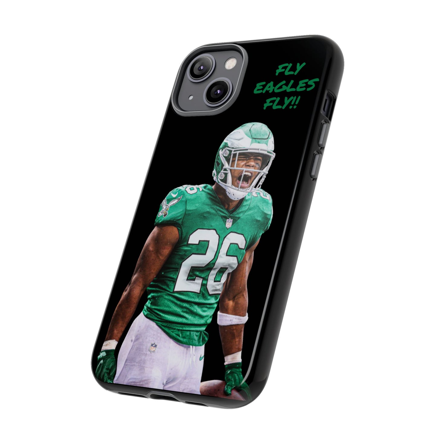 Philadelphia Eagles Saquon Barkley # 26 cell Phone case, iPhone case, nfl cell phone case, Eagles (Black case) Fly Eagles Fly!!