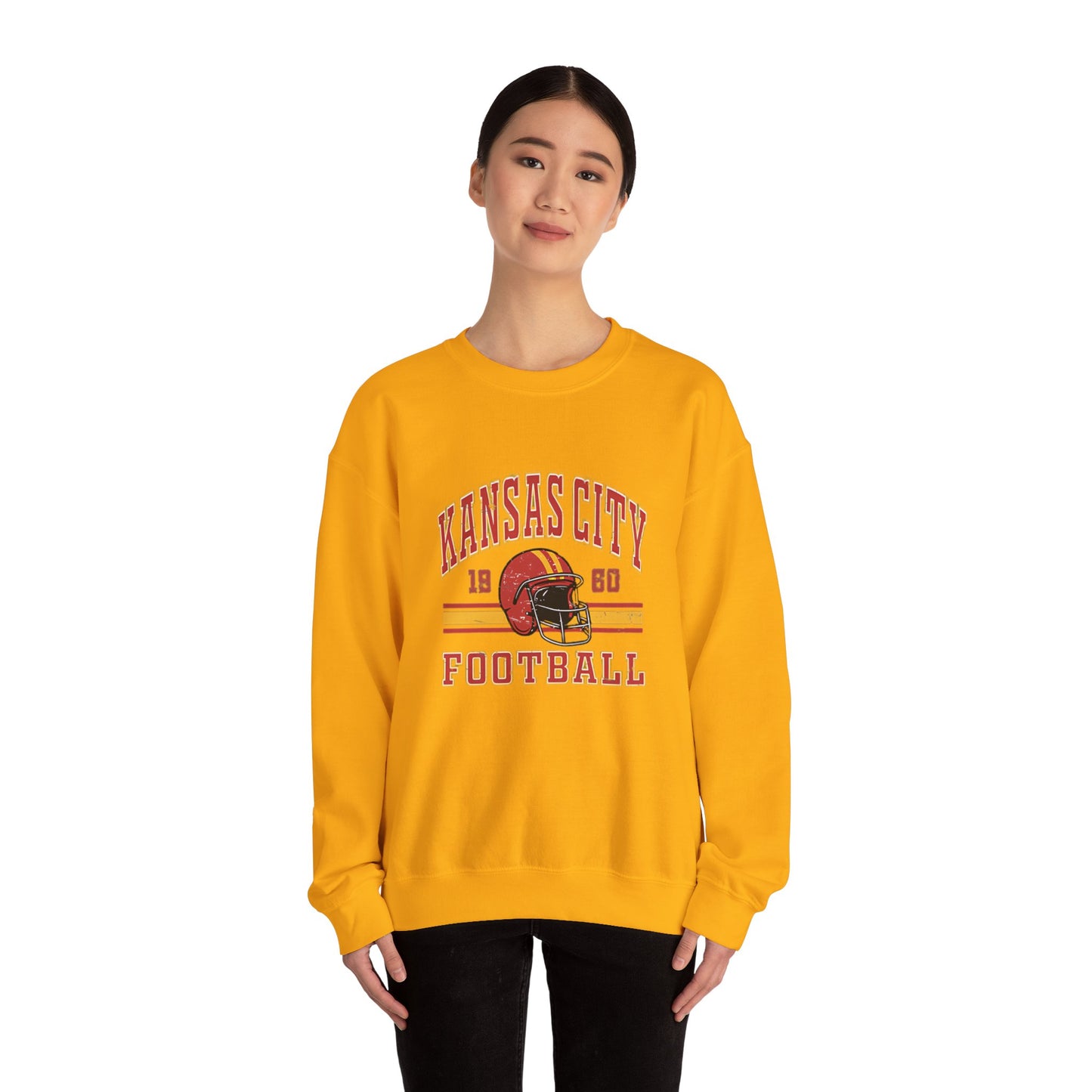 Vintage Style Kansas City Football Sweatshirt and Hoodie, Kansas City Football Sweatshirt, Unisex  Kansas City SWEATSHIRT