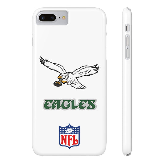 Custom Philadelphia Eagles retro cell phone case Slim Phone Cases in white