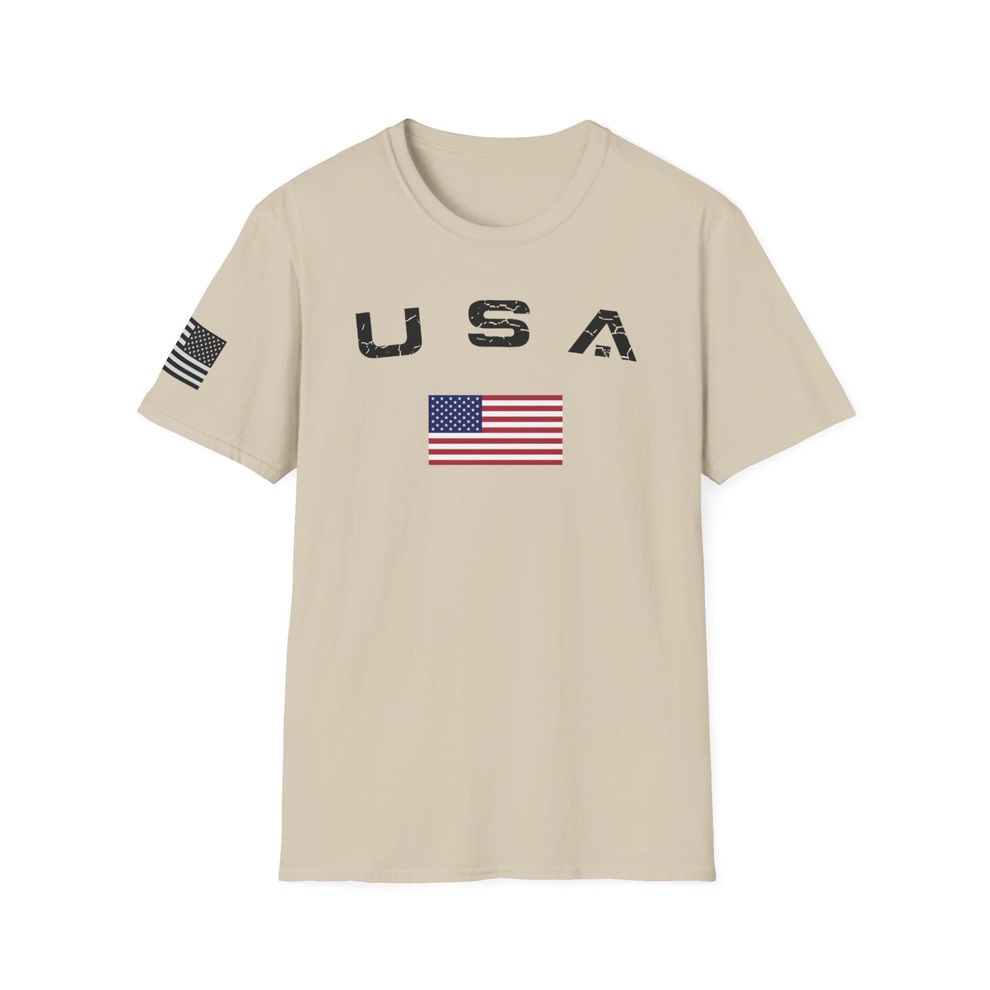 Men's USA Flag T-Shirt American Patriotic Shirt S - 3XL