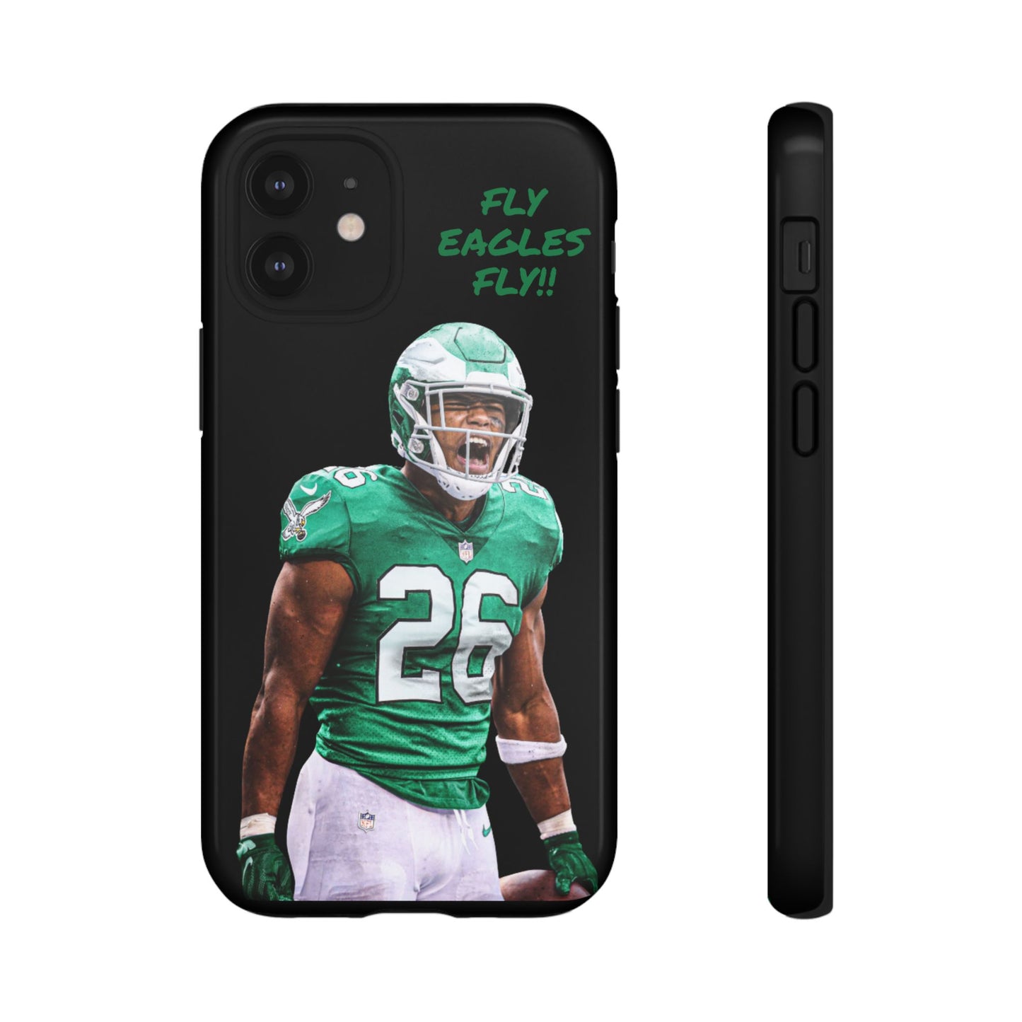 Philadelphia Eagles Saquon Barkley # 26 cell Phone case, iPhone case, nfl cell phone case, Eagles (Black case) Fly Eagles Fly!!