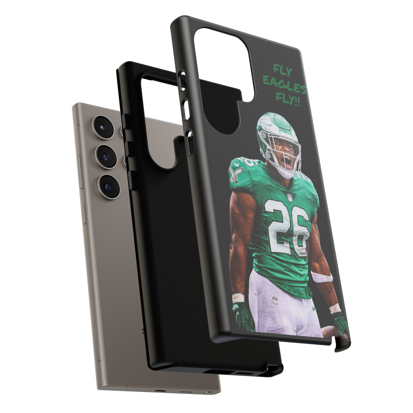 Philadelphia Eagles Saquon Barkley # 26 cell Phone case, iPhone case, nfl cell phone case, Eagles (Black case) Fly Eagles Fly!!