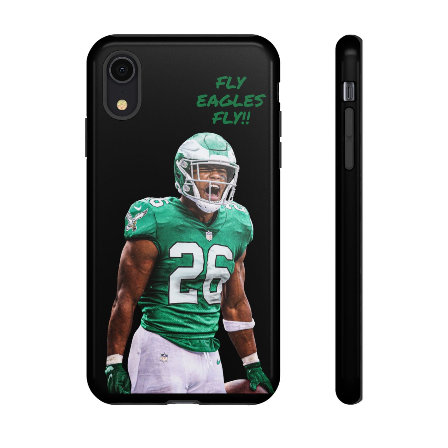 Philadelphia Eagles Saquon Barkley # 26 cell Phone case, iPhone case, nfl cell phone case, Eagles (Black case) Fly Eagles Fly!!