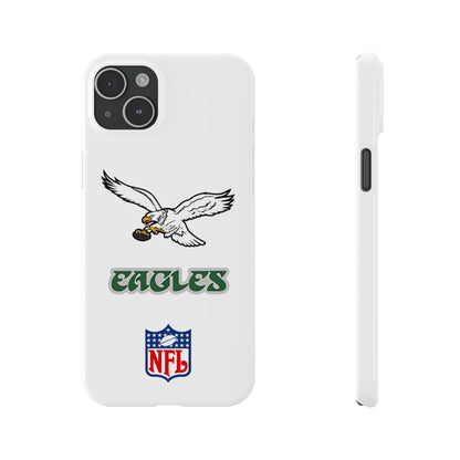 Custom Philadelphia Eagles retro cell phone case Slim Phone Cases in white