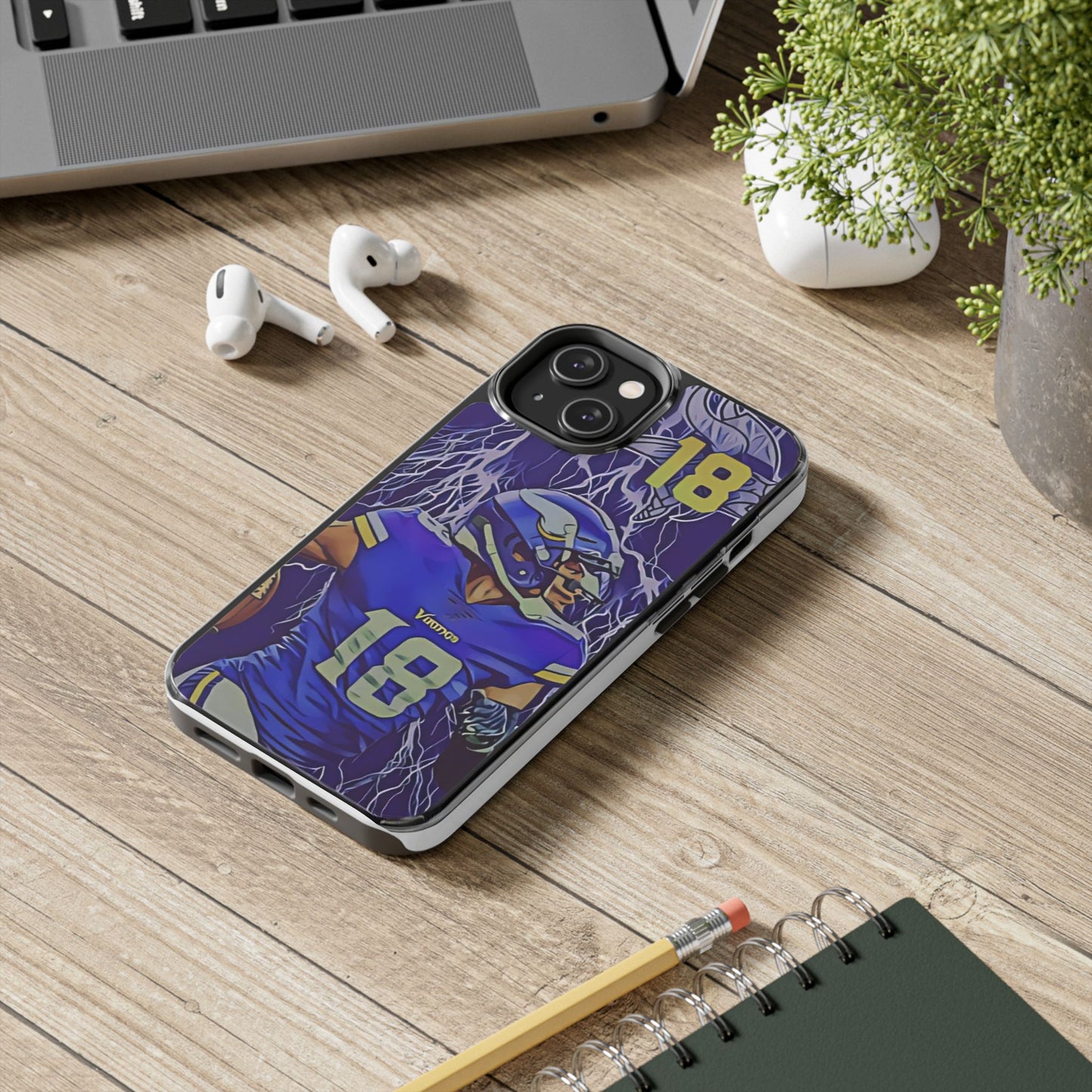 Justin Jefferson Minnesota Vikings iPhone cell phone Cases