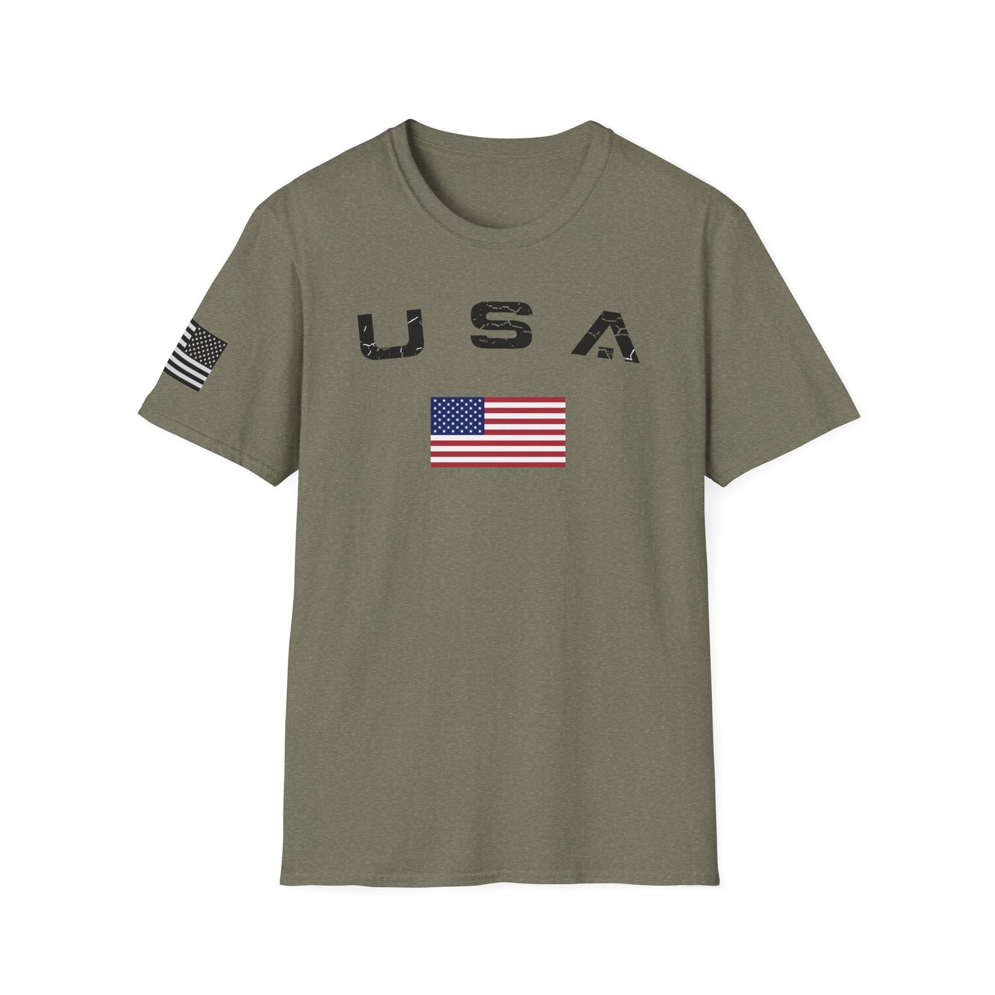 Men's USA Flag T-Shirt American Patriotic Shirt S - 3XL