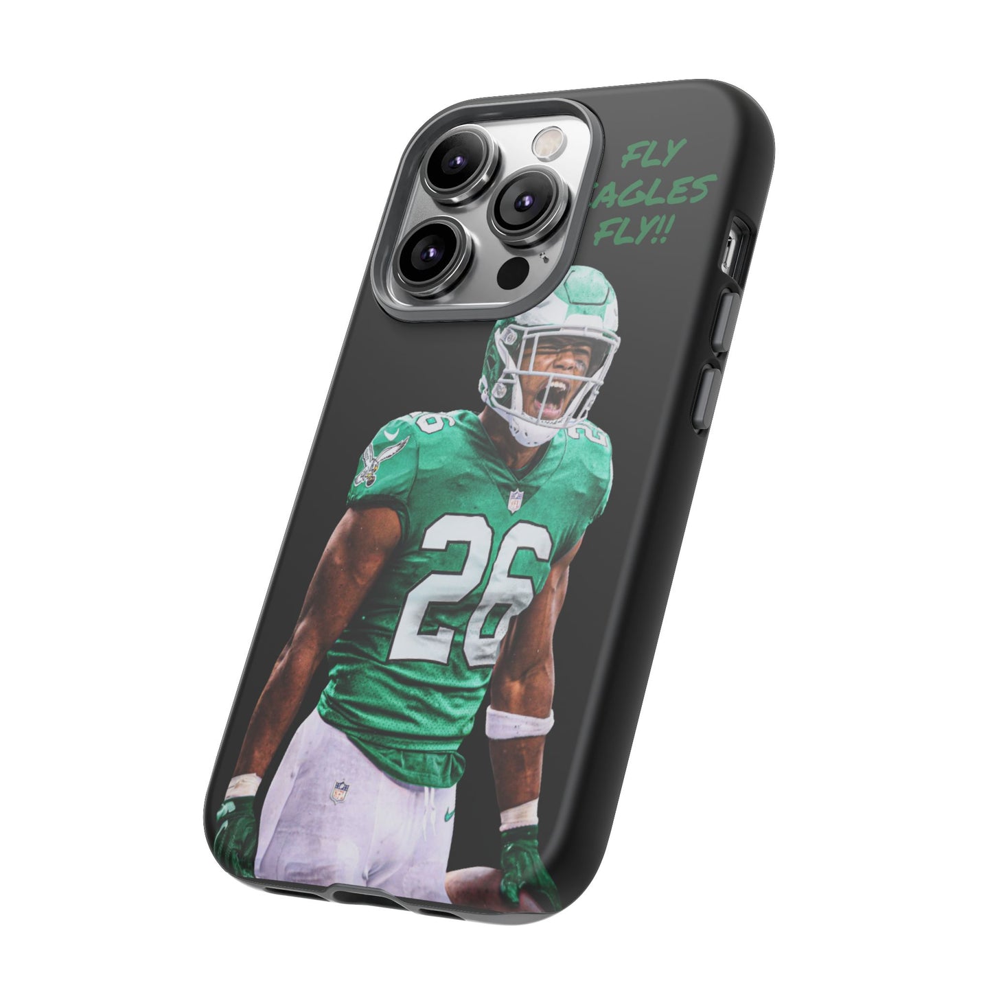 Philadelphia Eagles Saquon Barkley # 26 cell Phone case, iPhone case, nfl cell phone case, Eagles (Black case) Fly Eagles Fly!!