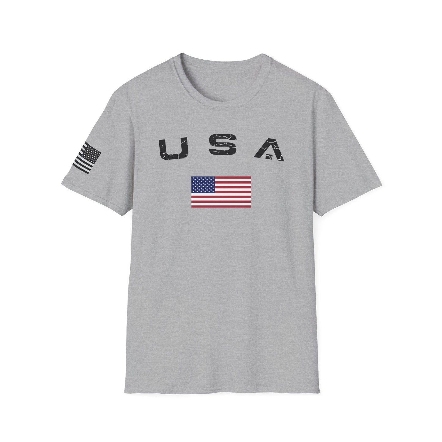 Men's USA Flag T-Shirt American Patriotic Shirt S - 3XL