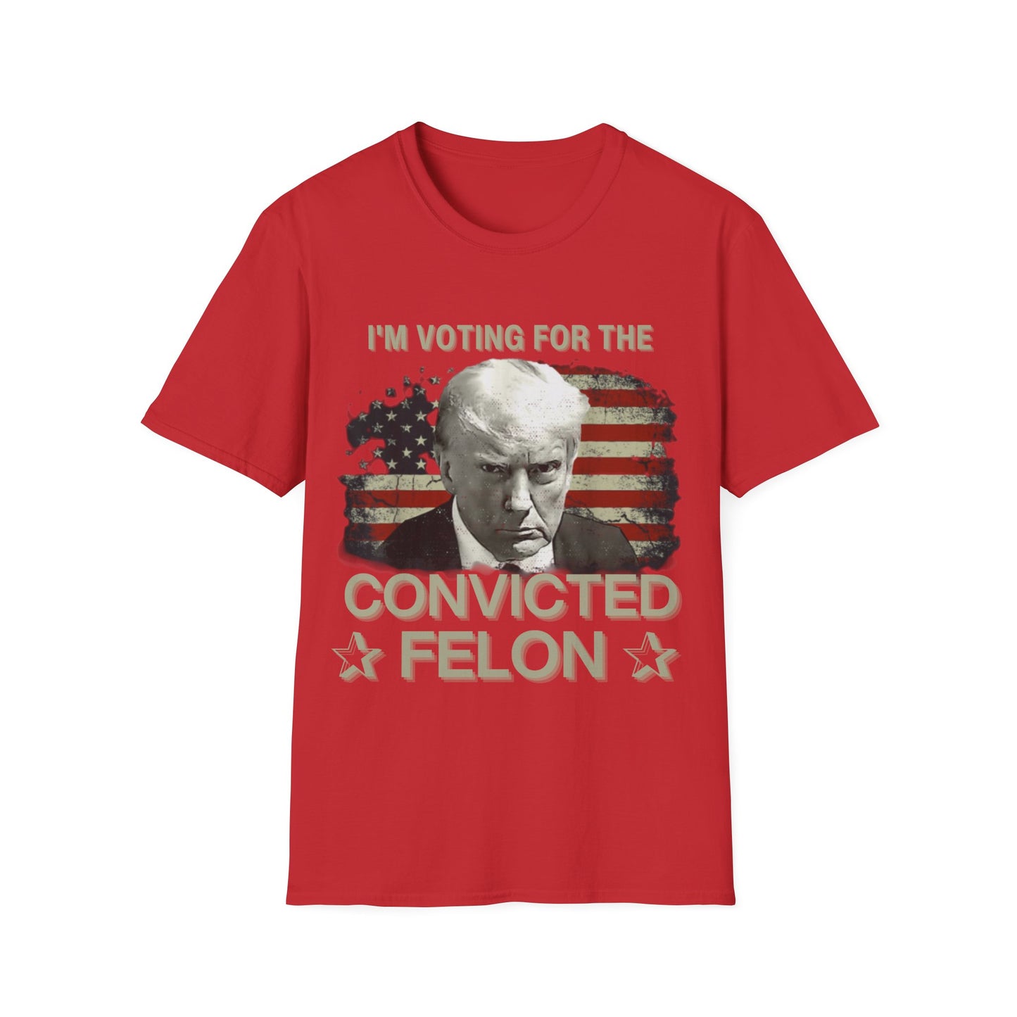 Trump T-SHIRT I'm Voting for the Convicted Felon Convicted Felon T-Shirt S - 3XL