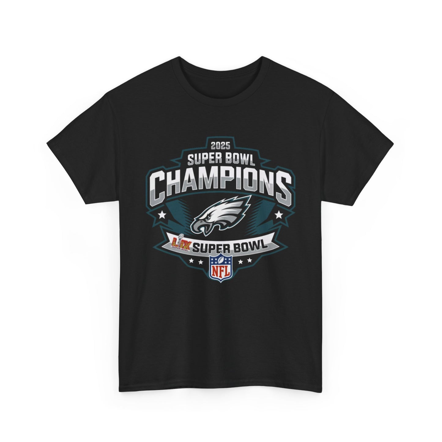 2025 LIX Super Bowl Champions Eagles t- shirt Gift For Fans S-5XL