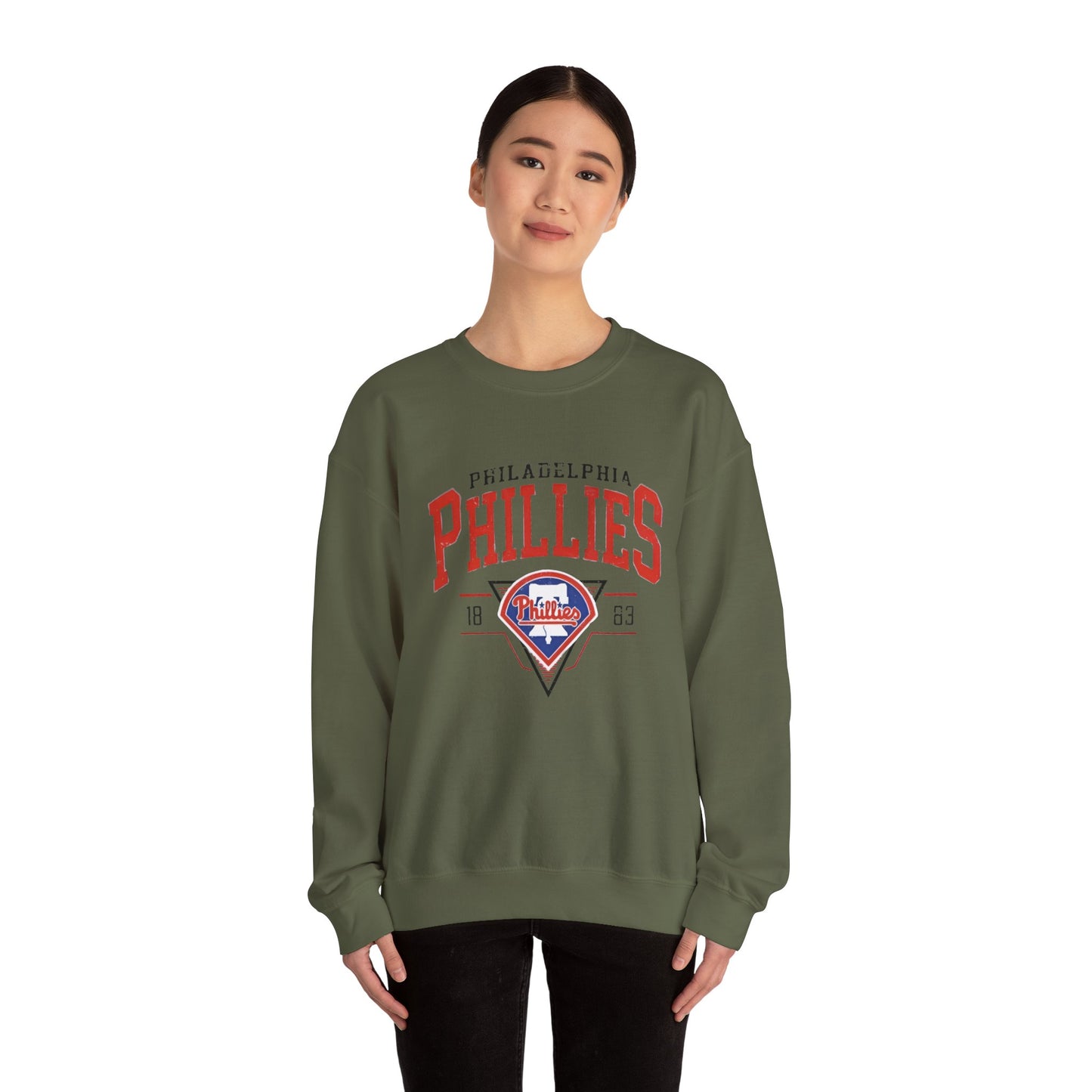 Custom Vintage MLB 90s  Philadelphia Phillies sweatshirt