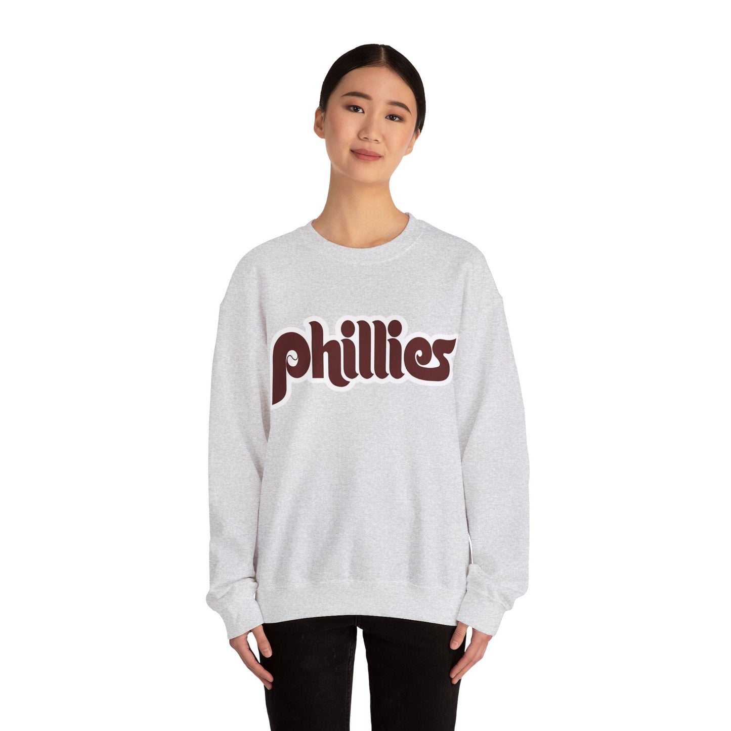 Philadelphia Phillies Retro Style 80's Phillies Logo Crewneck Sweater Sweatshirt