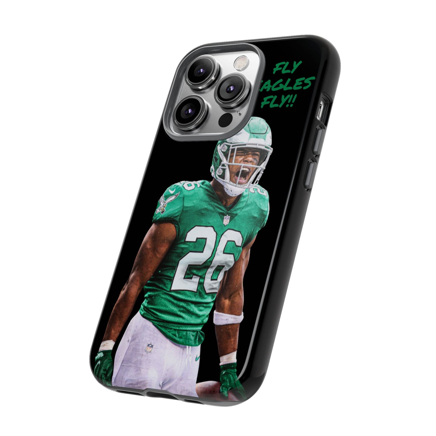 Philadelphia Eagles Saquon Barkley # 26 cell Phone case, iPhone case, nfl cell phone case, Eagles (Black case) Fly Eagles Fly!!