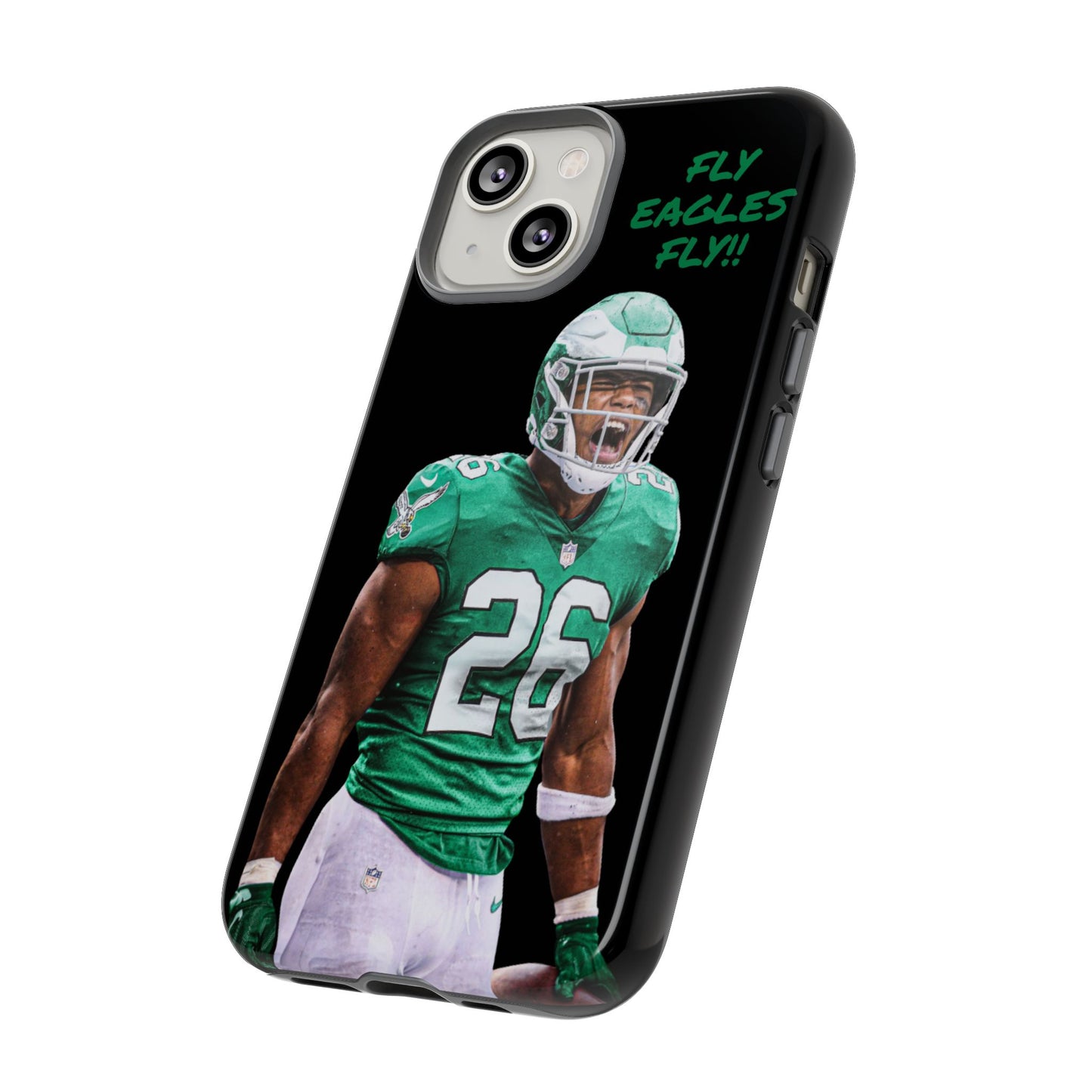 Philadelphia Eagles Saquon Barkley # 26 cell Phone case, iPhone case, nfl cell phone case, Eagles (Black case) Fly Eagles Fly!!