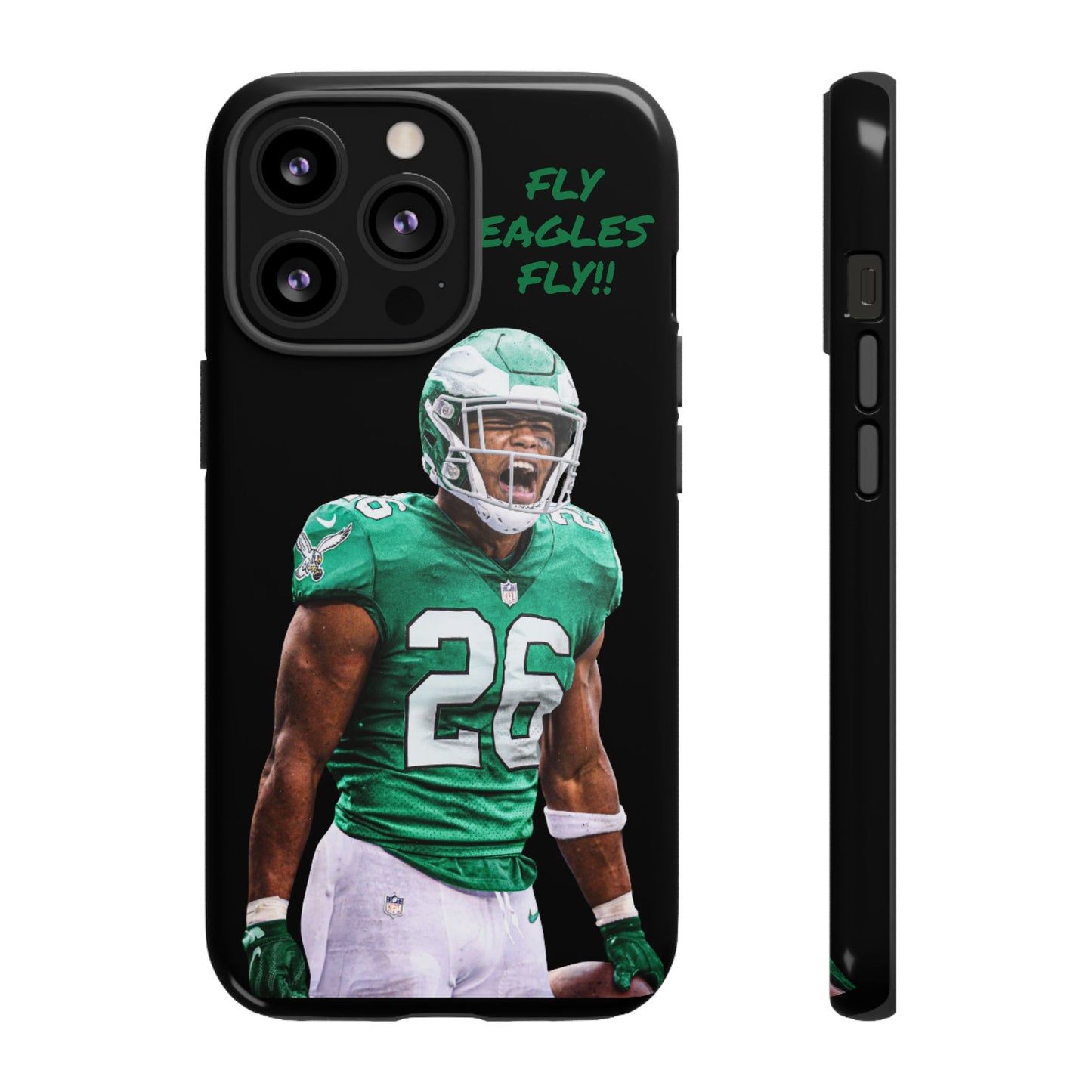 Philadelphia Eagles Saquon Barkley # 26 cell Phone case, iPhone case, nfl cell phone case, Eagles (Black case) Fly Eagles Fly!!