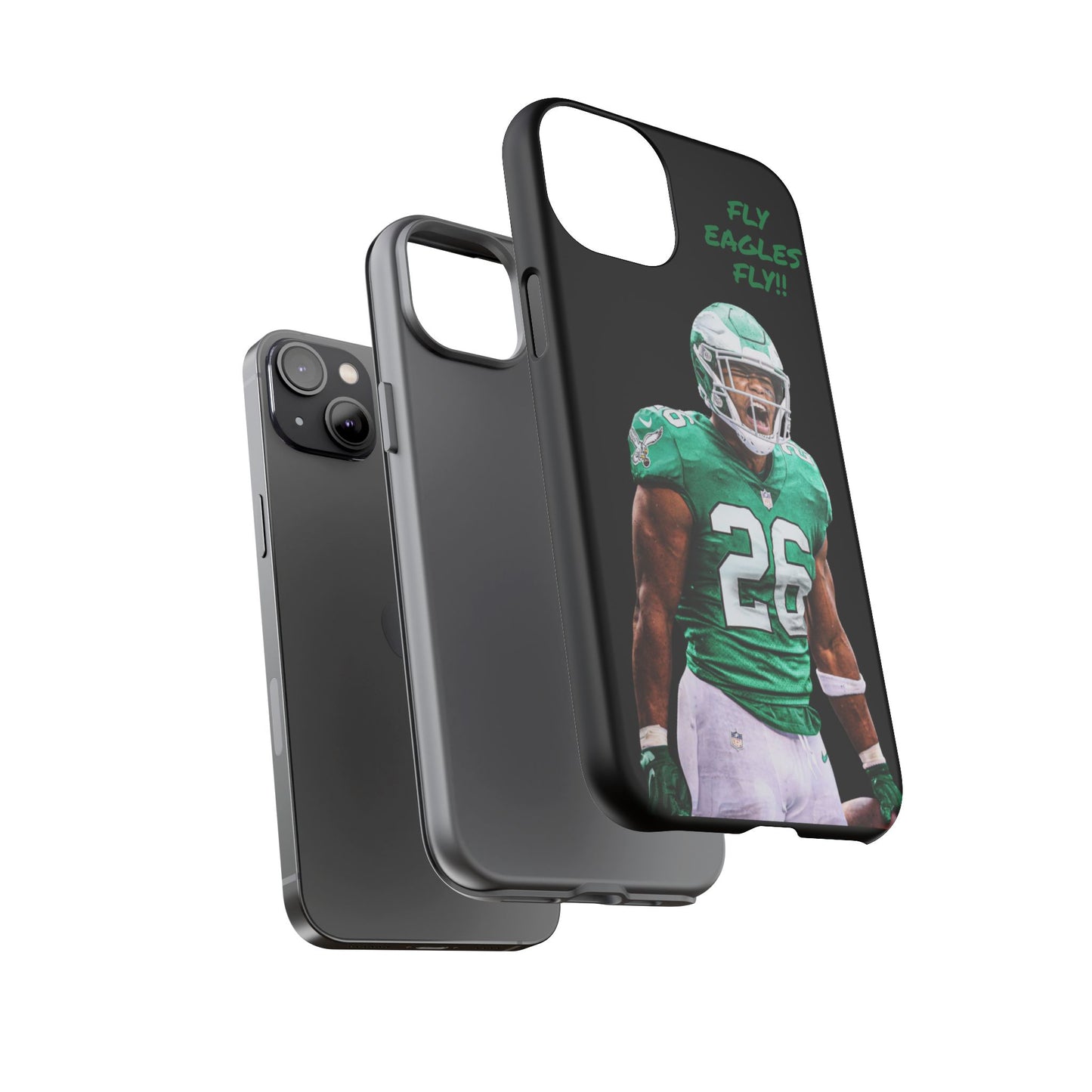 Philadelphia Eagles Saquon Barkley # 26 cell Phone case, iPhone case, nfl cell phone case, Eagles (Black case) Fly Eagles Fly!!